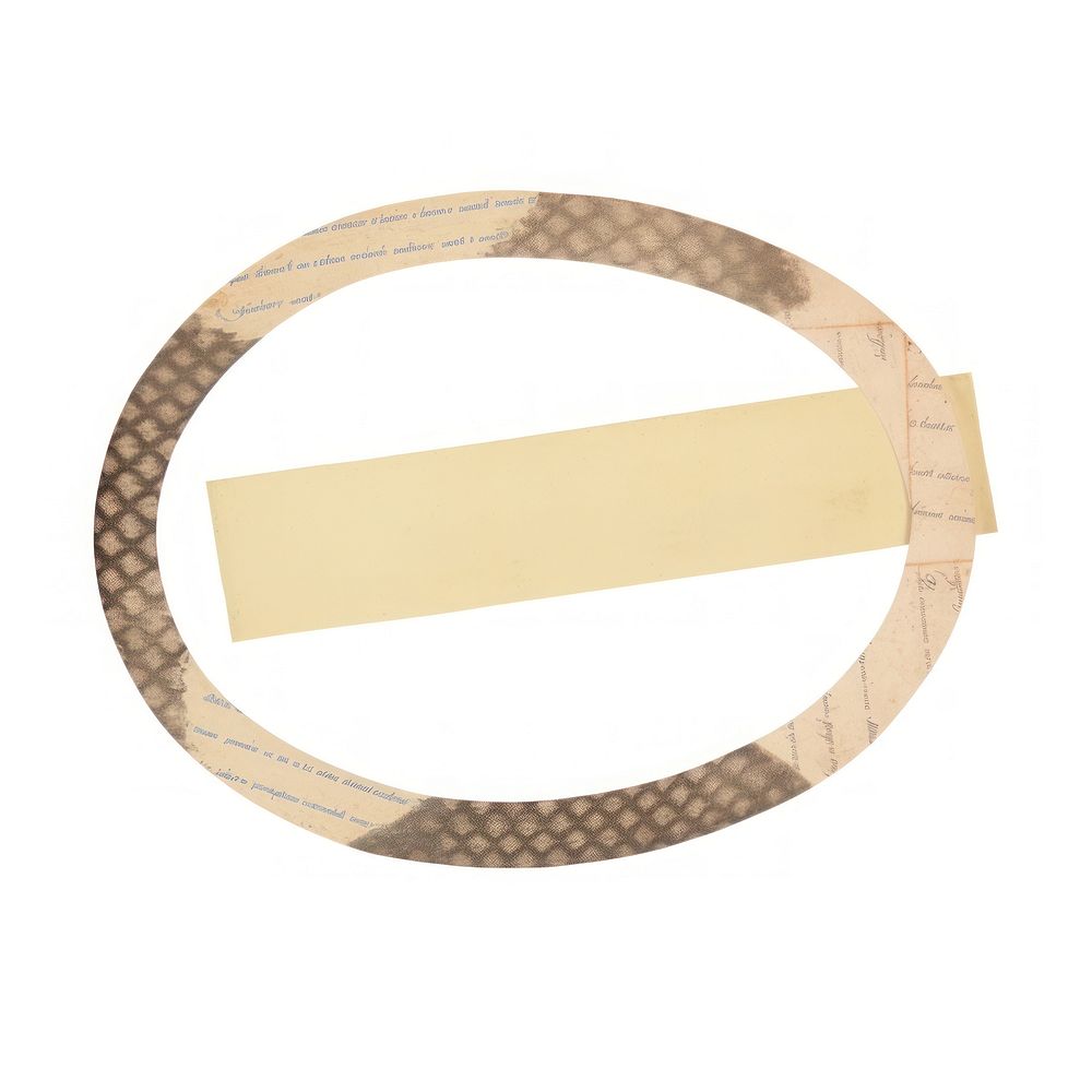 Tape stuck on snake white background accessories rectangle.
