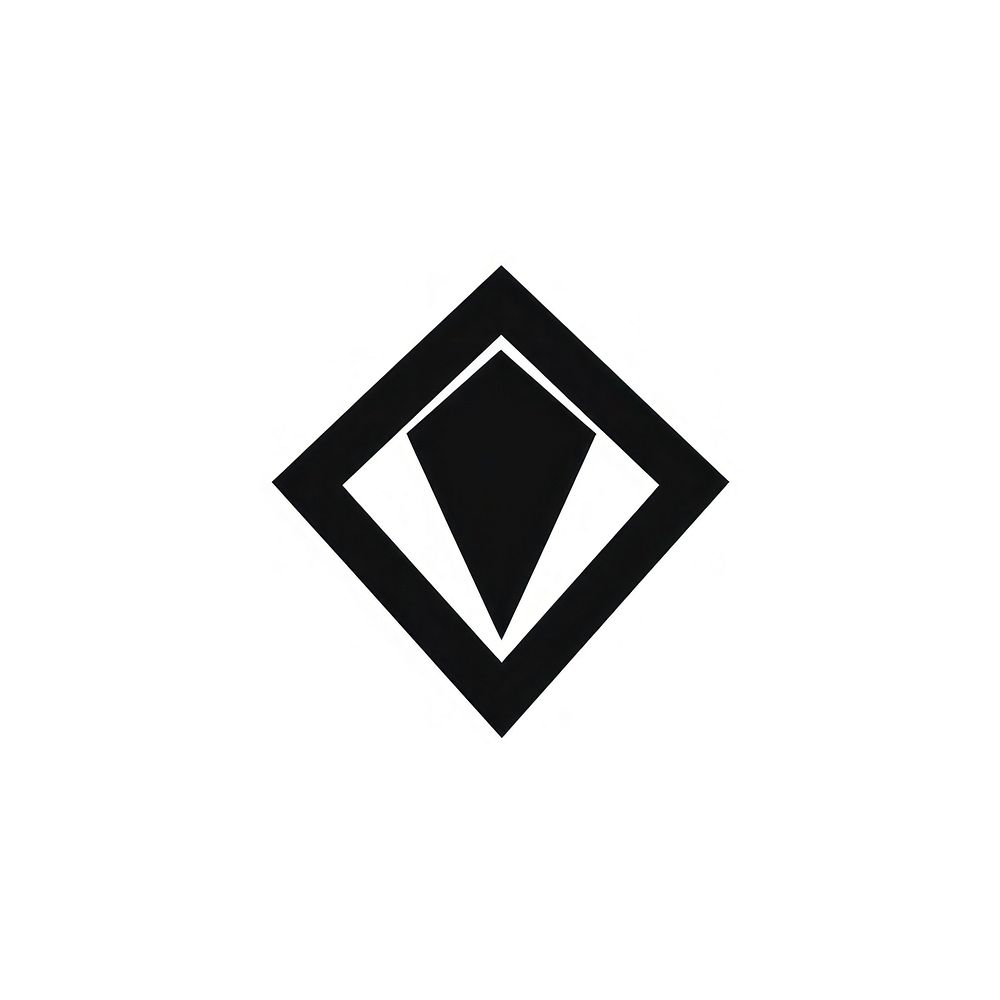 Diamond logo symbol black.