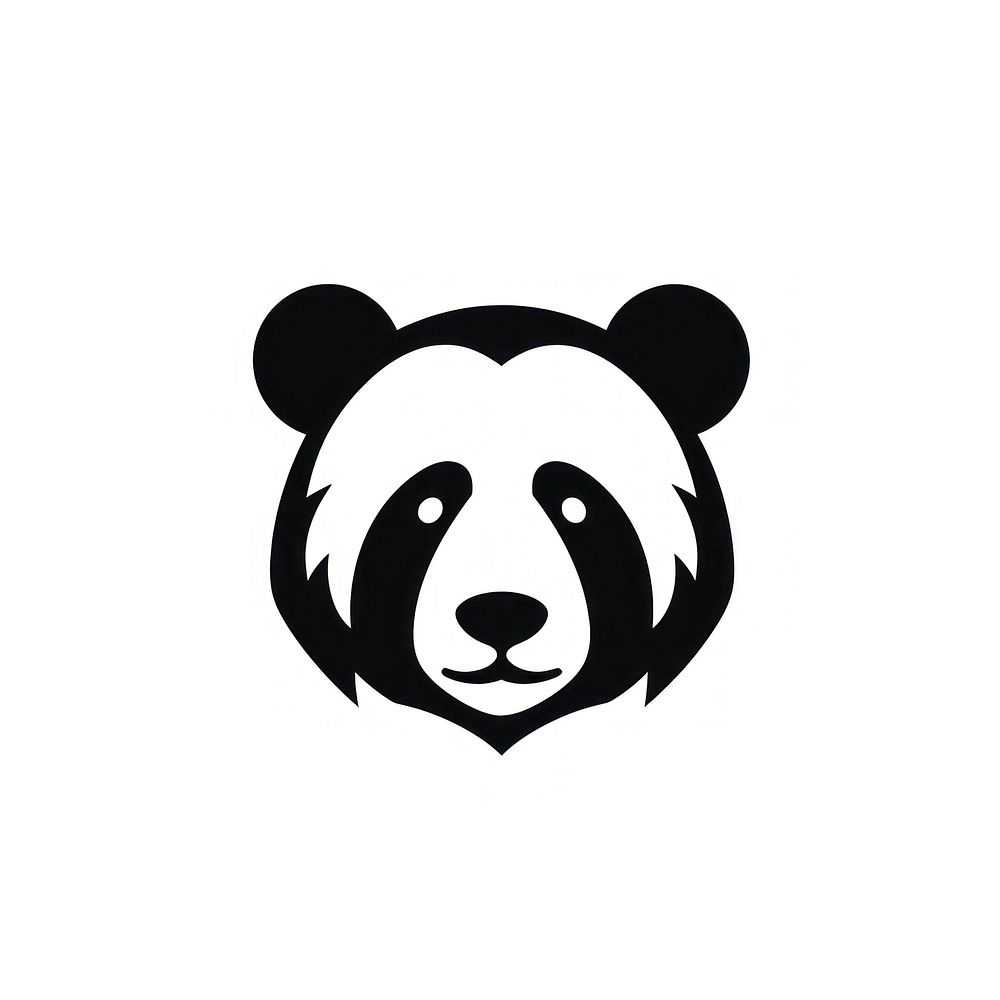 Panda logo wildlife mammal.