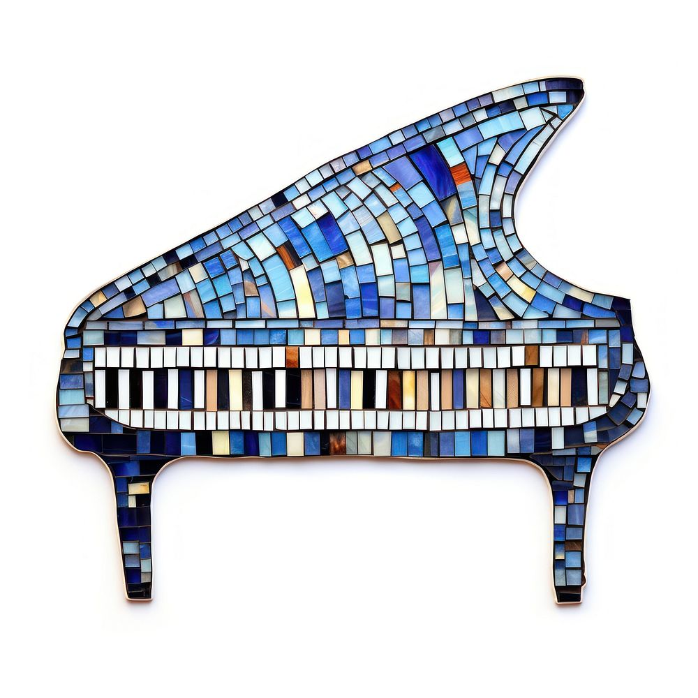 Piano mosaic shape tile.