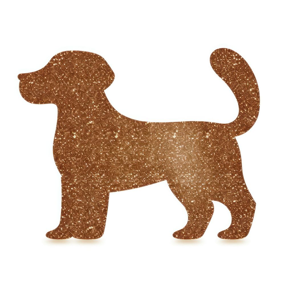Brown dog icon animal mammal hound.