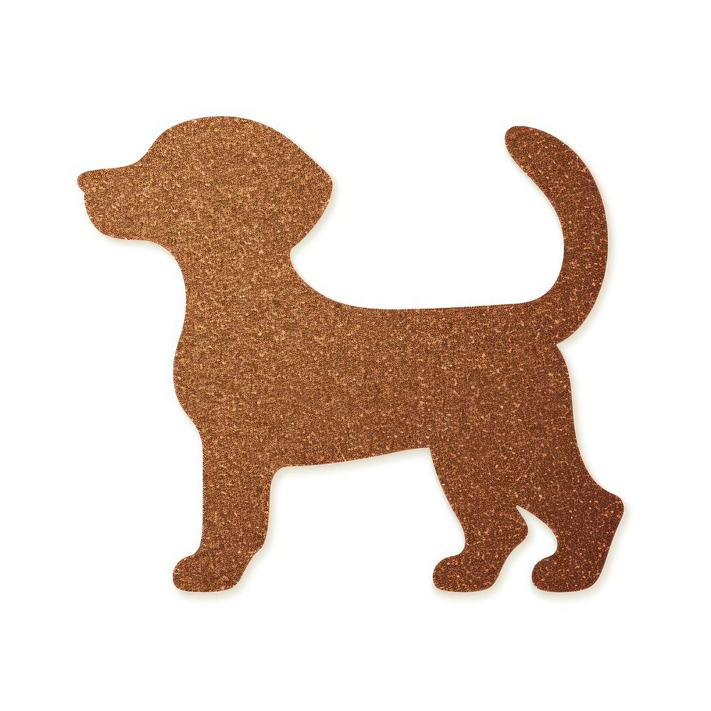 Brown dog icon animal mammal shape.