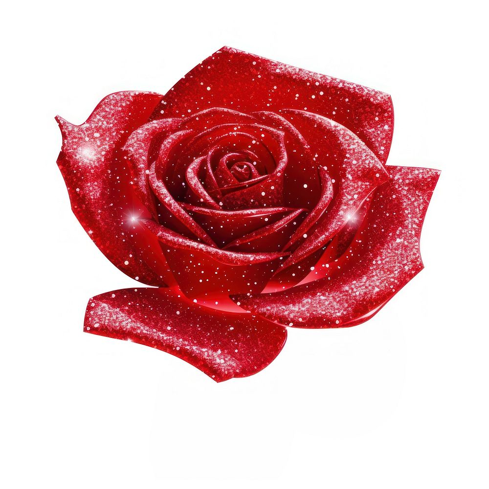 Red rose icon flower petal plant.