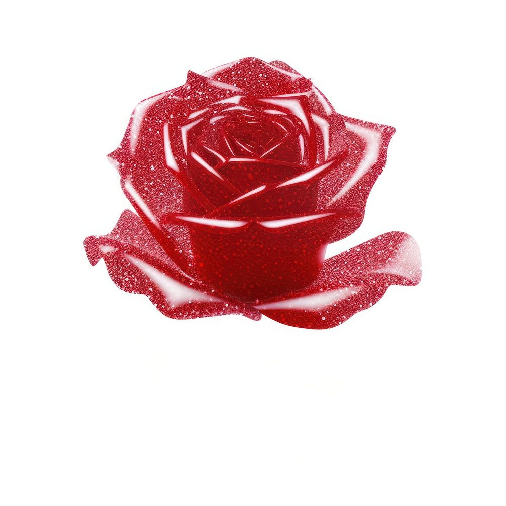 Red rose icon flower petal plant.