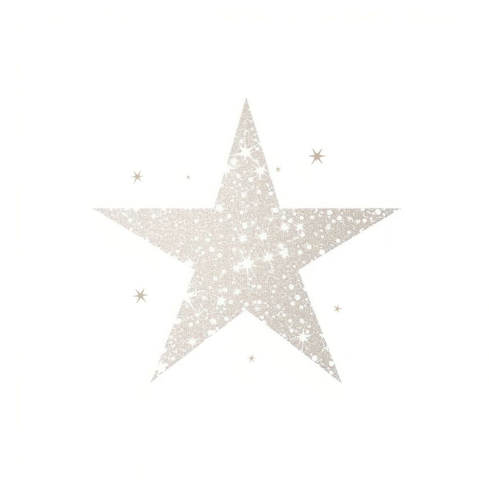 Glitter star icon symbol shape white.