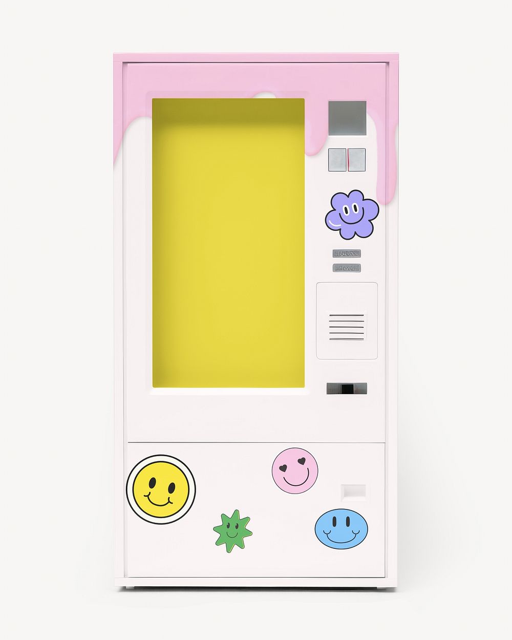 Pink food vending machine 