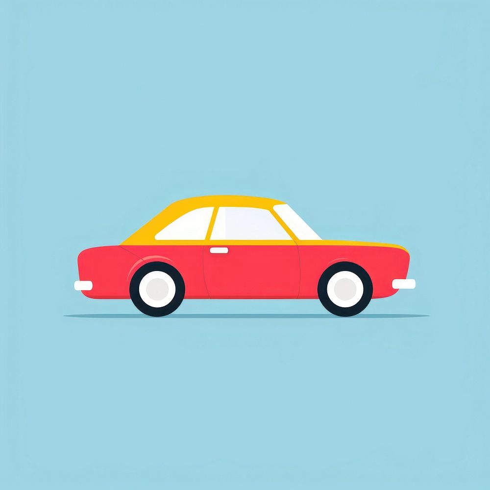 Minimal Abstract Vector illustration of a car vehicle wheel transportation.