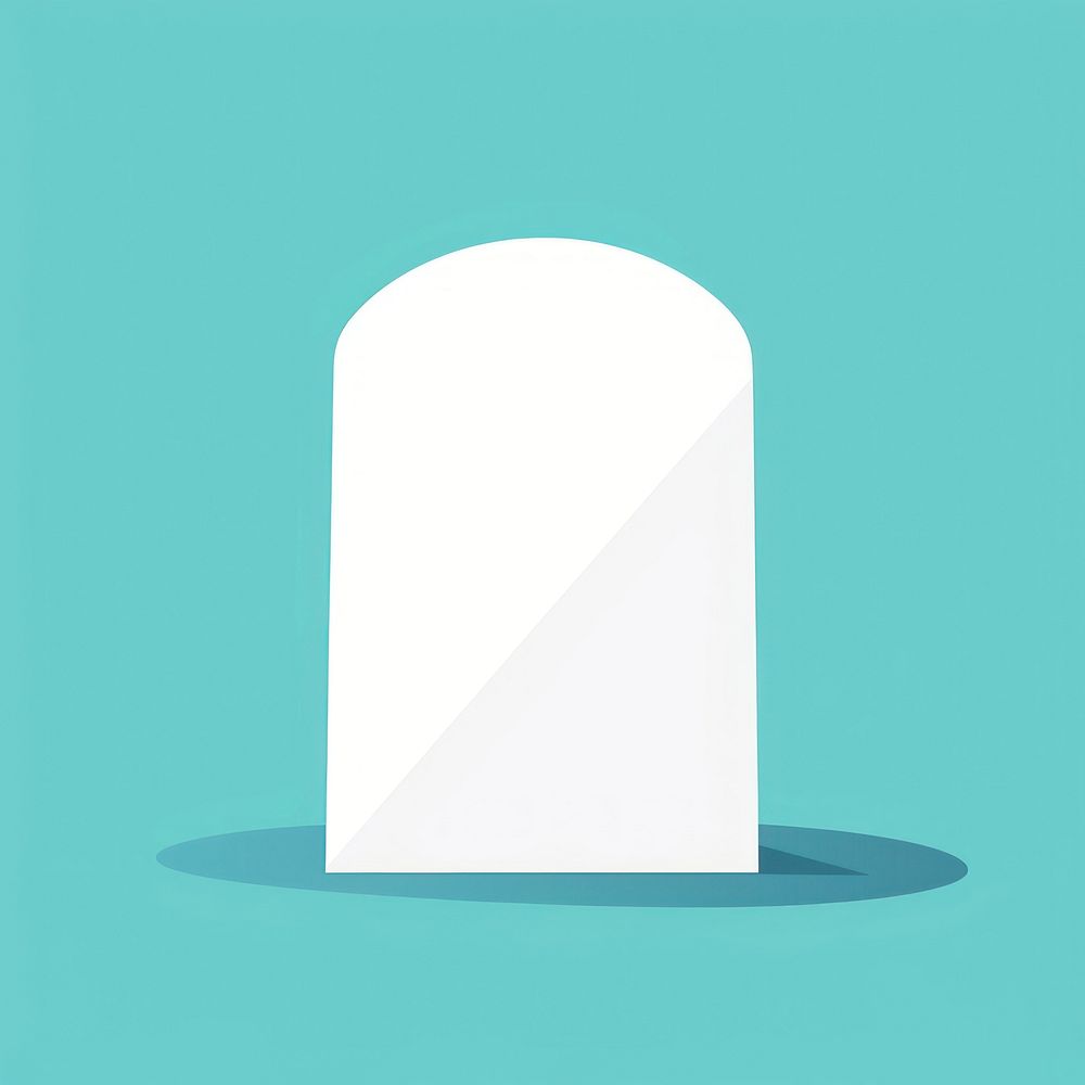 Illustration of a gravestone letterbox absence mailbox.