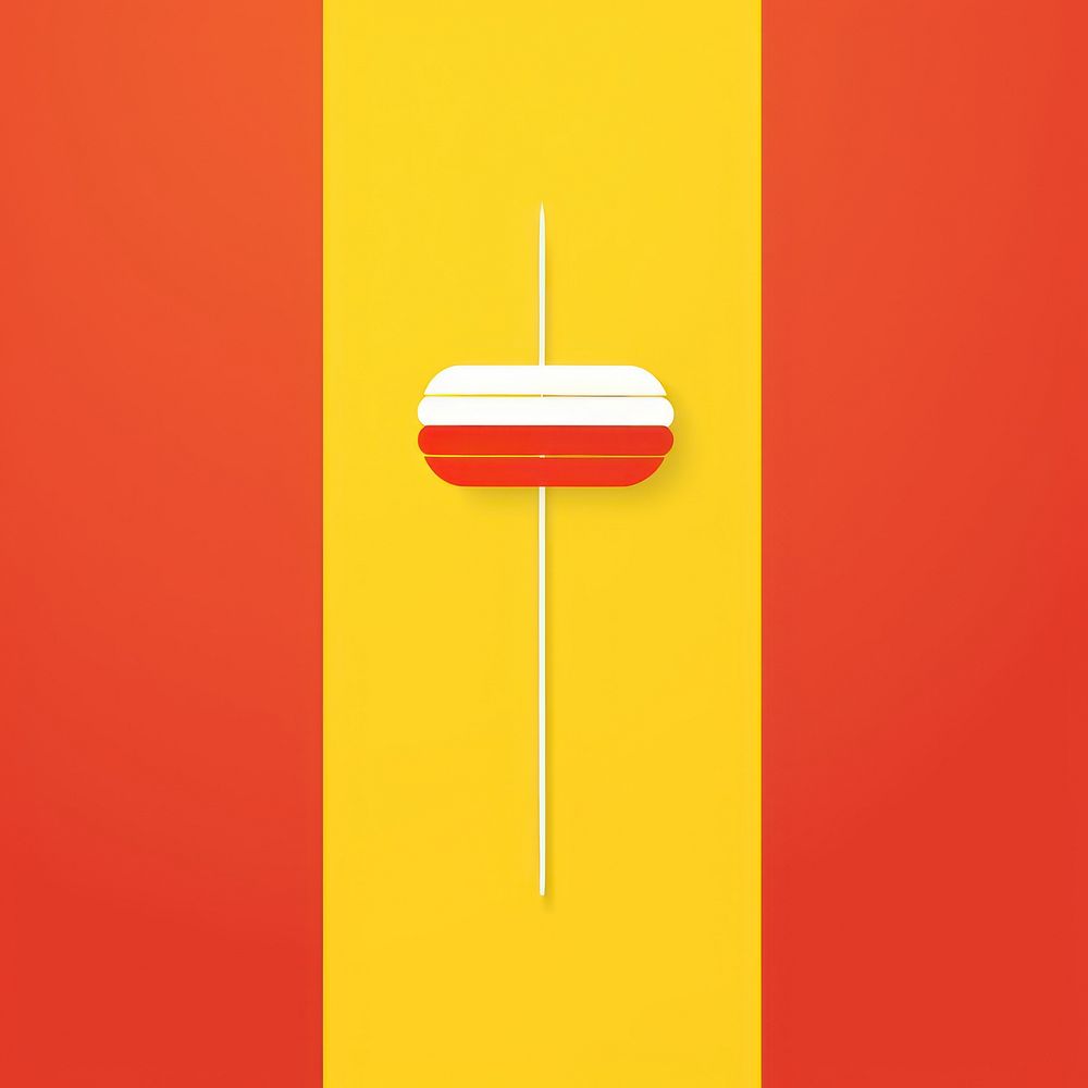 Illustration of a grill skewer sign letterbox mailbox.