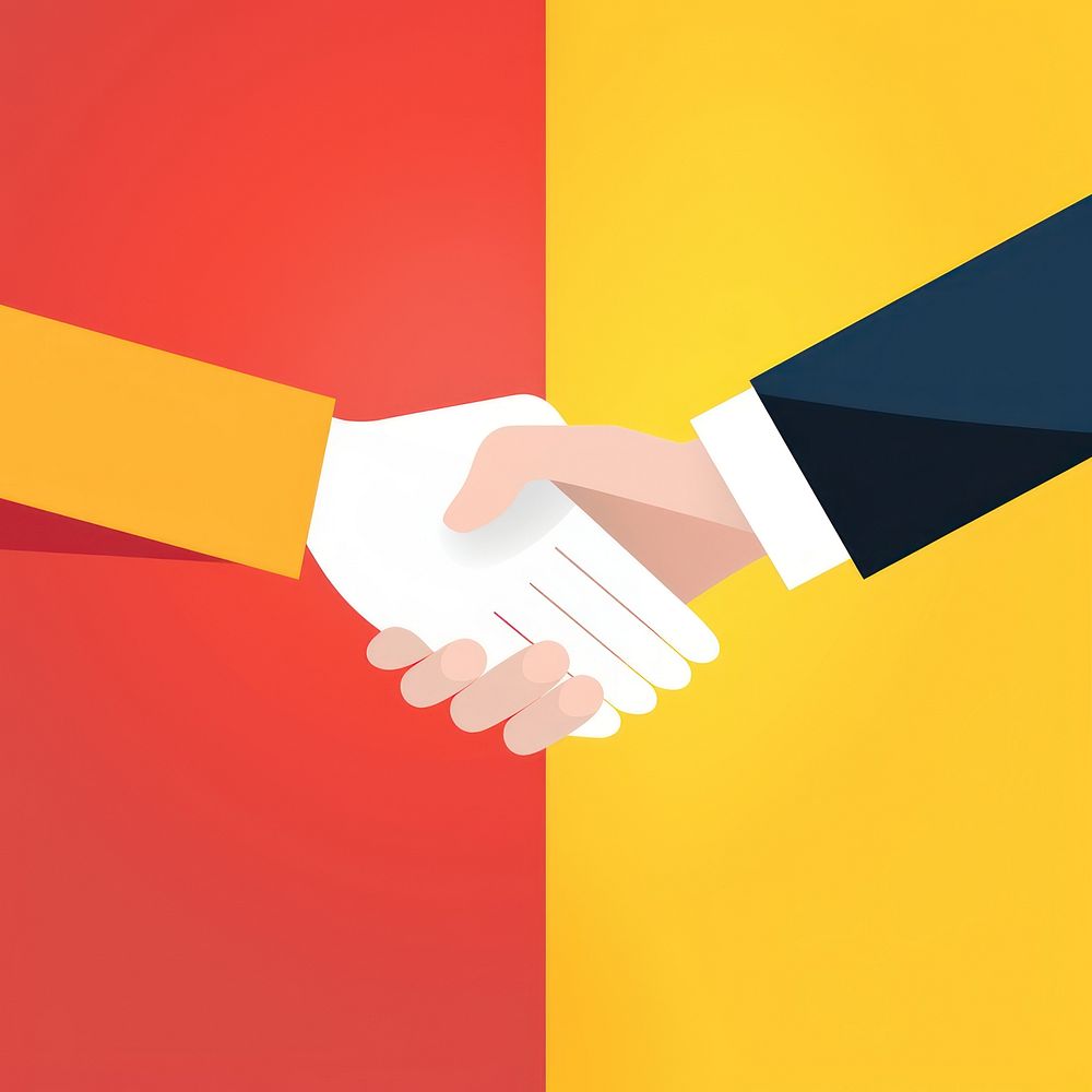 Illustration of a handshake person human togetherness.