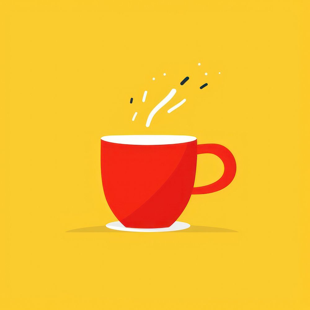 Illustration of a mug coffee drink cup.