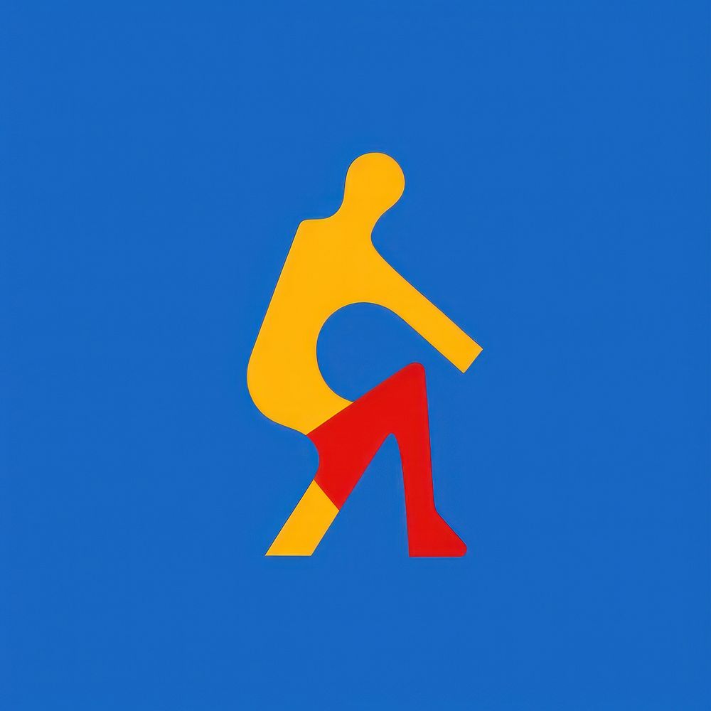 Illustration of a statue sign symbol person.