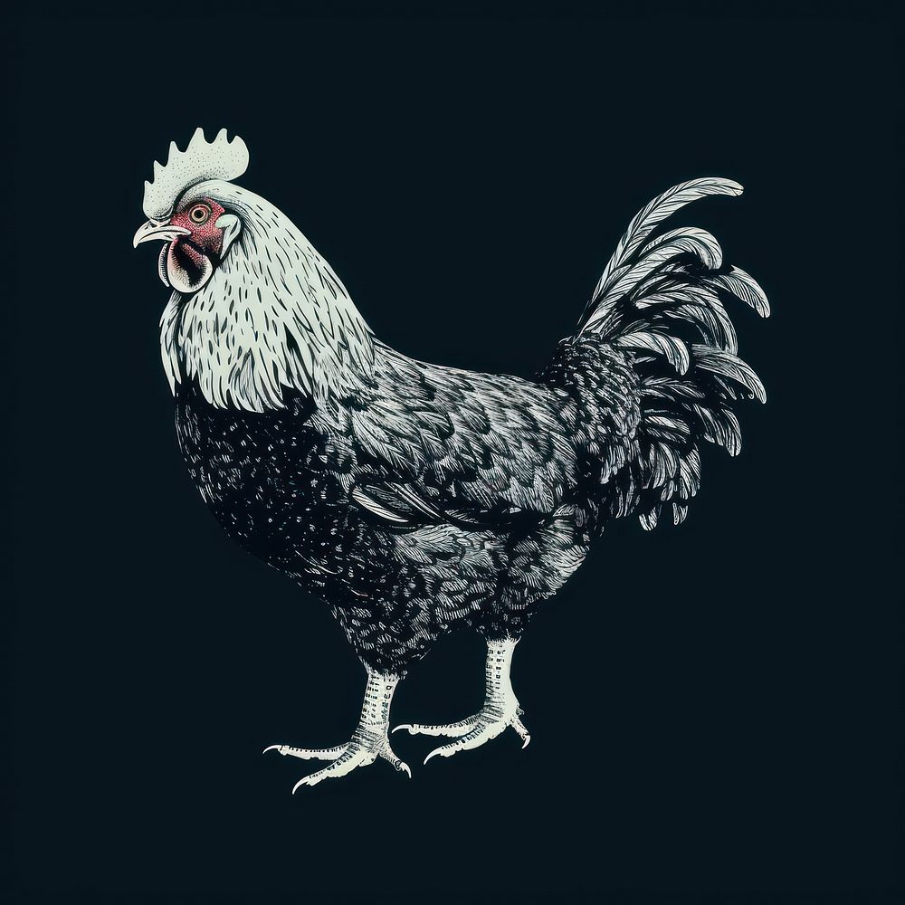 Chicken poultry animal black.