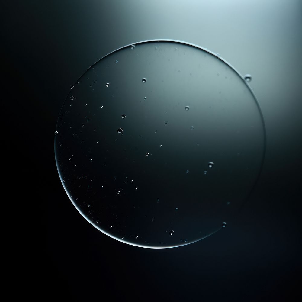 Astronomy circle bubble glass.