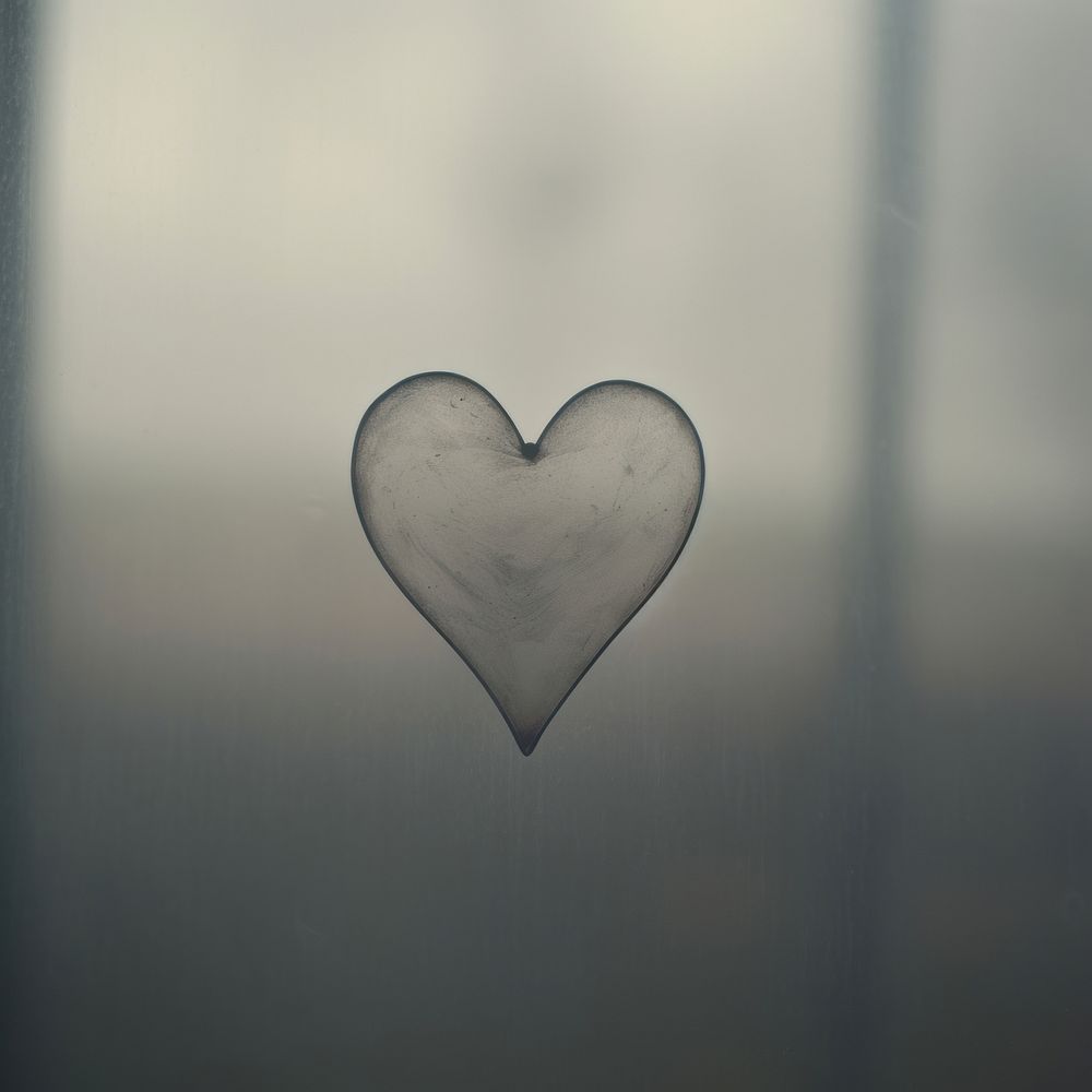 Heart backgrounds glass transparent.