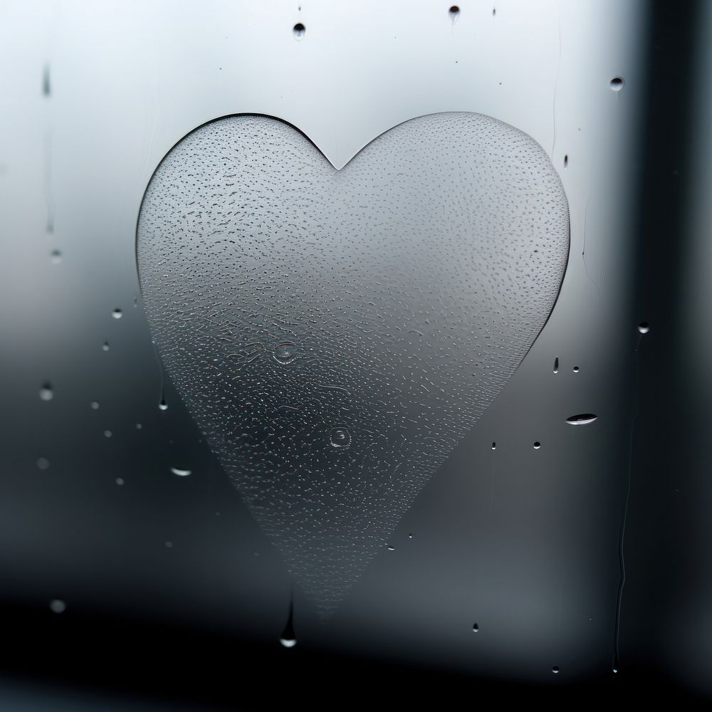 Backgrounds window glass heart.