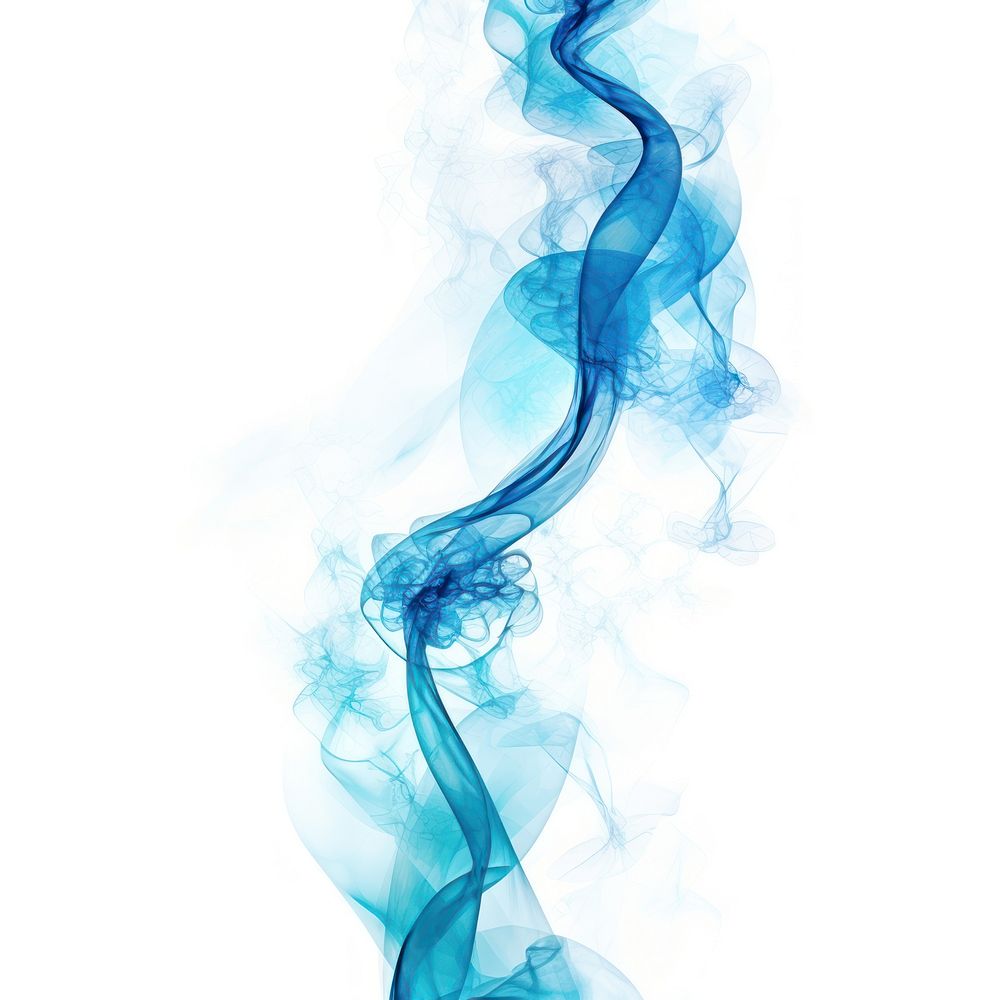 Abstract smoke of DNA backgrounds blue white background.