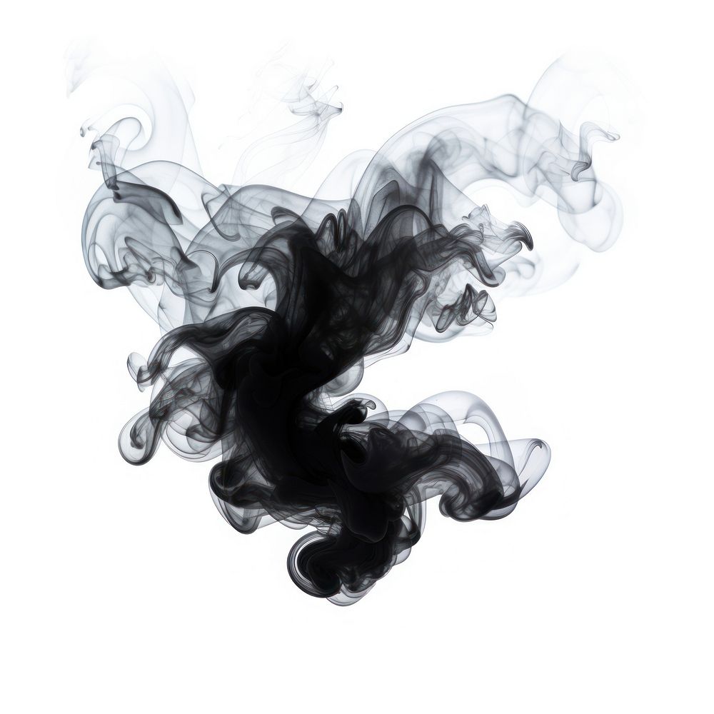 Abstract smoke of coral black white background creativity.
