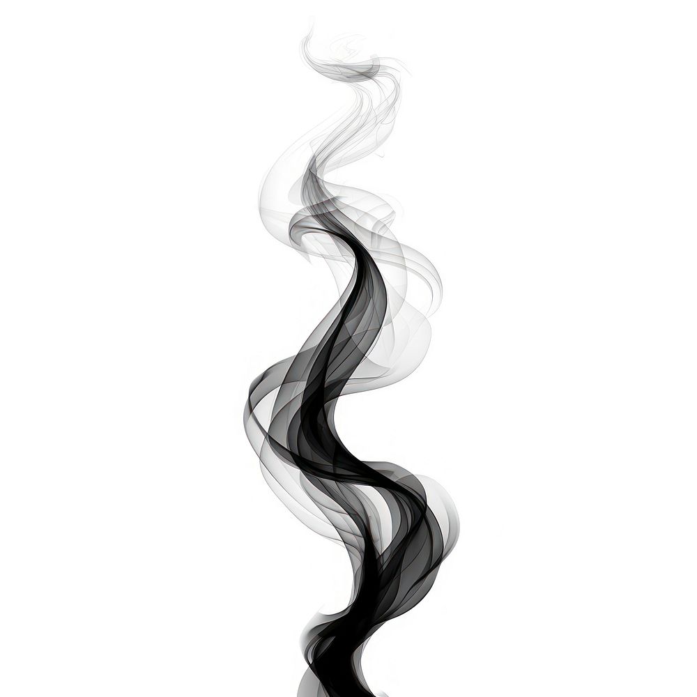 Abstract smoke of arrow black white white background.