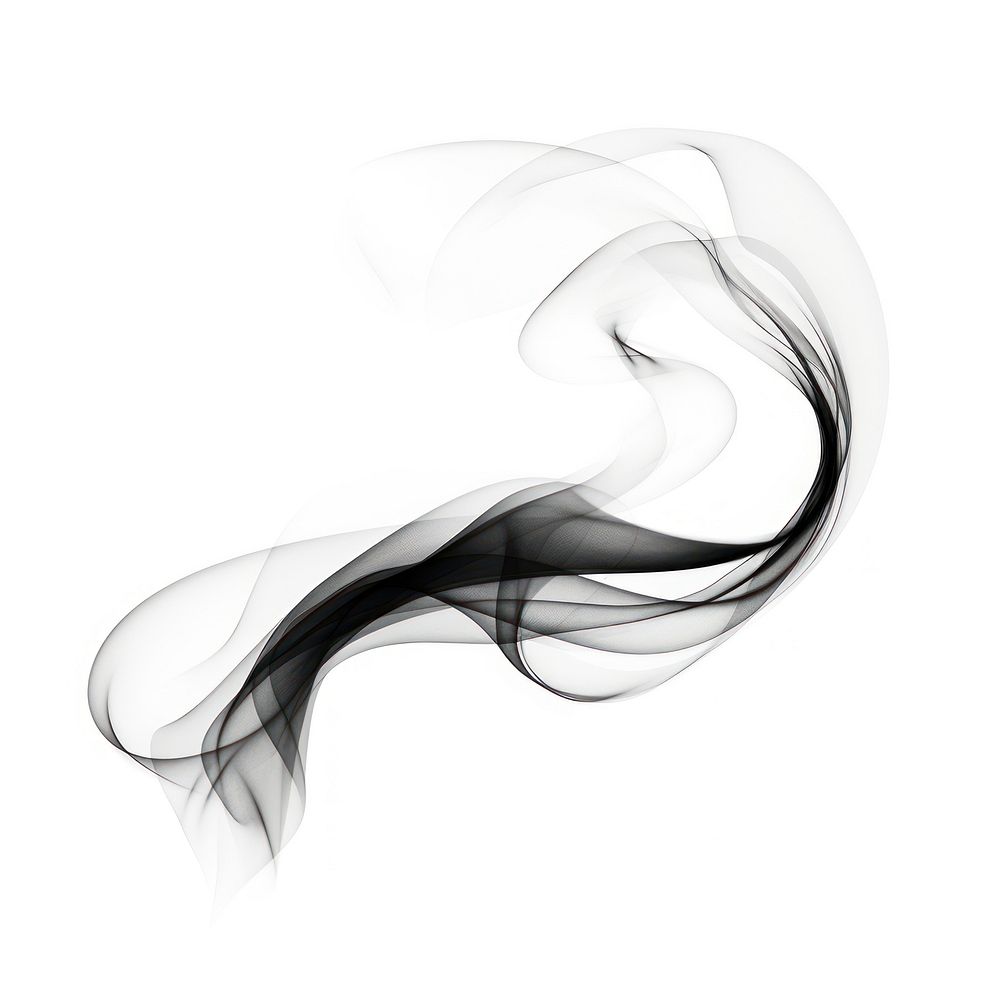 Abstract smoke of bow backgrounds white black.