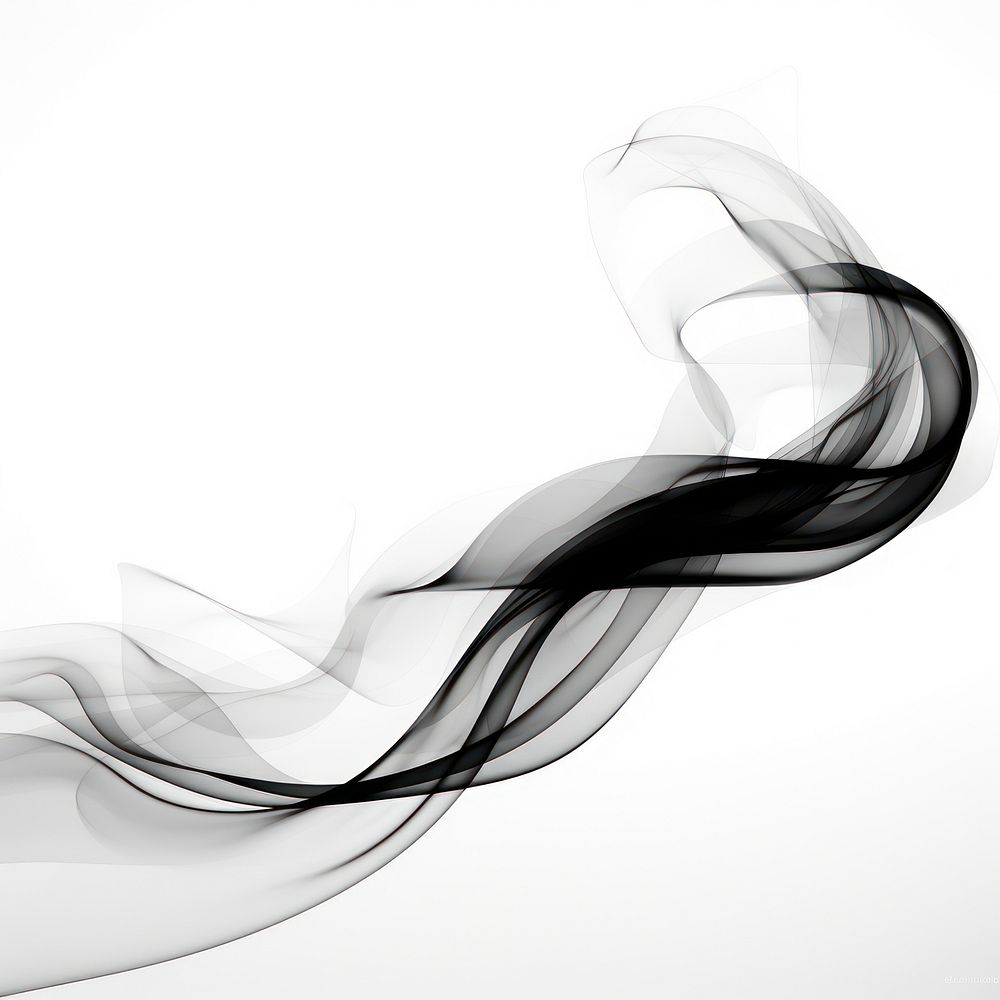 Abstract smoke of bow backgrounds shape black.
