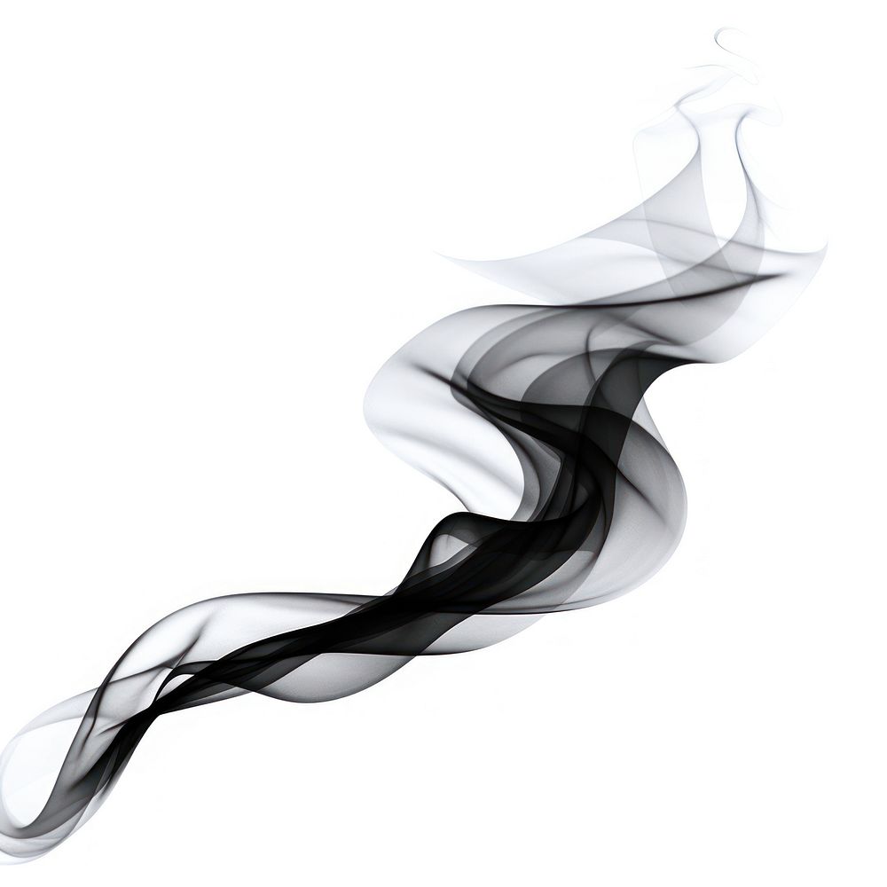 Smoke abstract shape black.