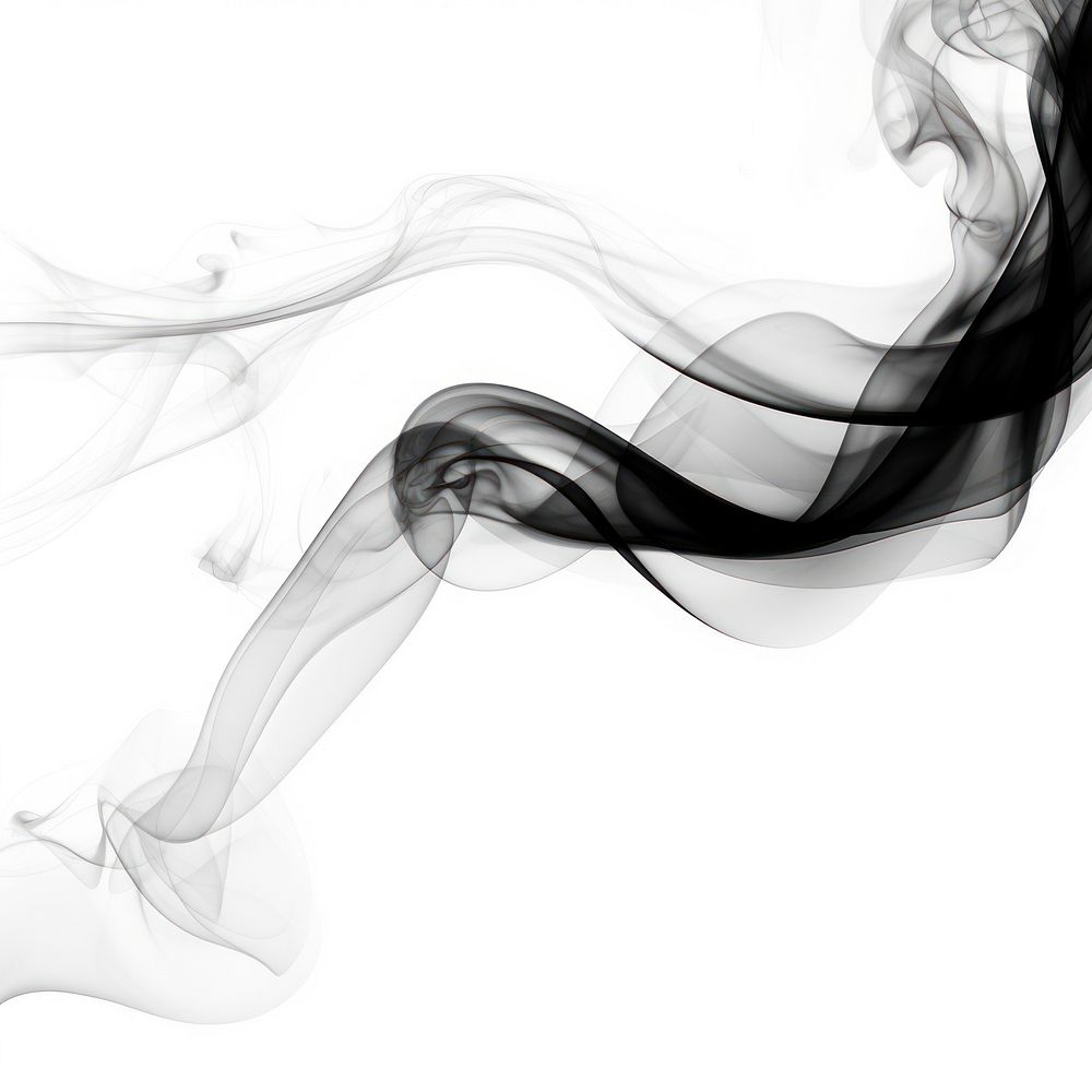 Abstract smoke of basil backgrounds white black.