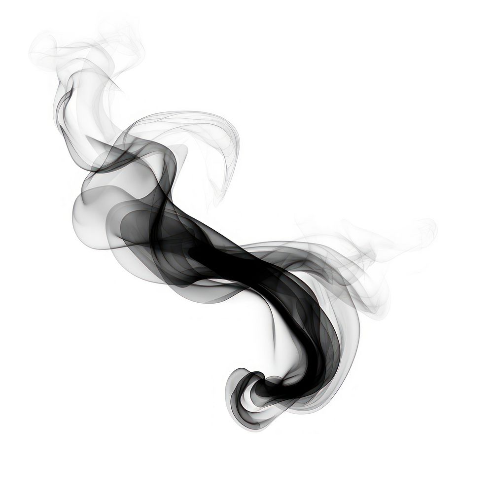 Abstract smoke of burning black white background monochrome.