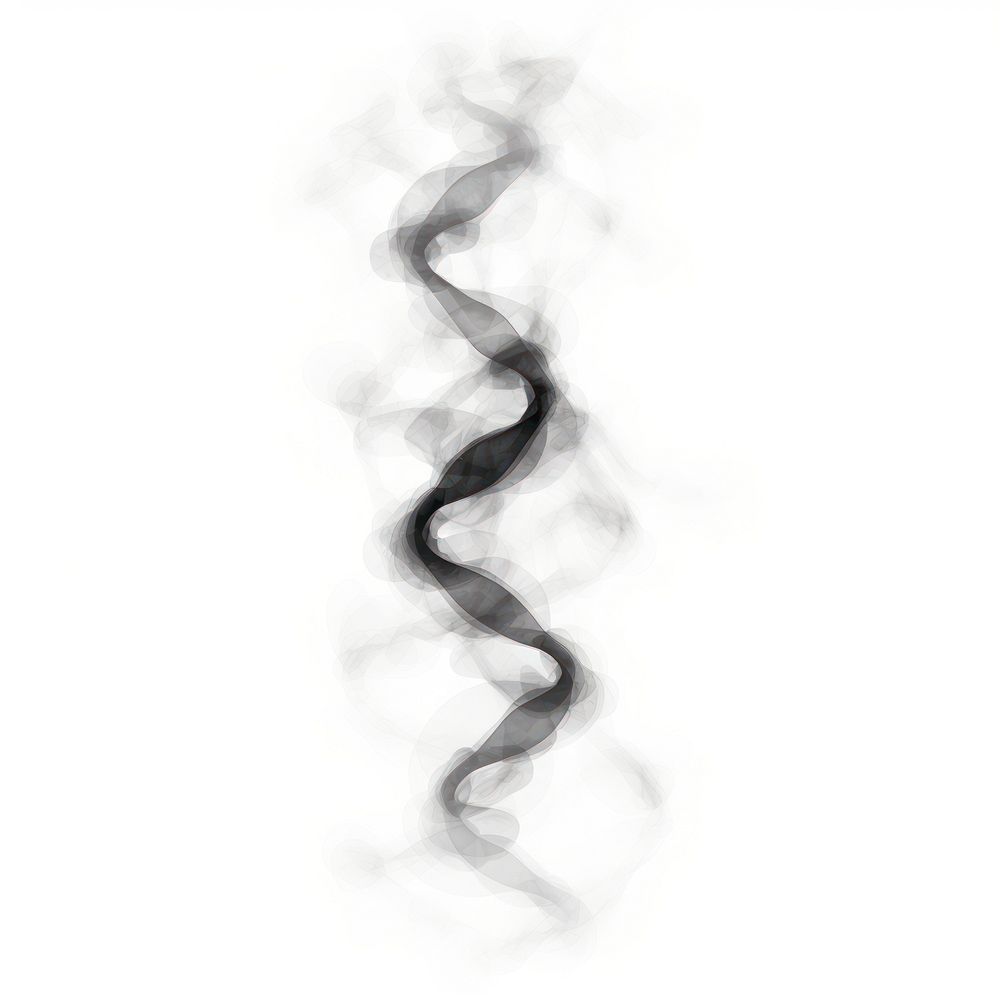 Abstract smoke of DNA backgrounds white white background.
