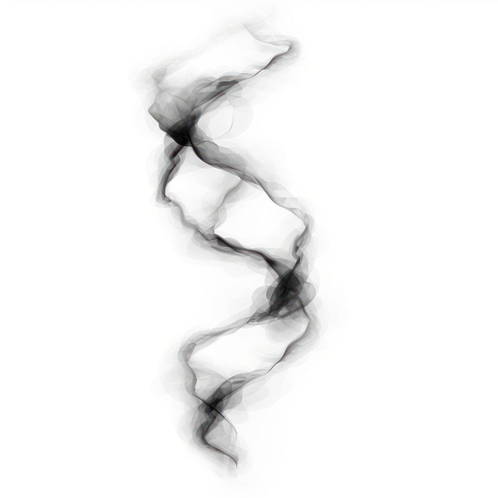 Abstract smoke of DNA backgrounds white art.