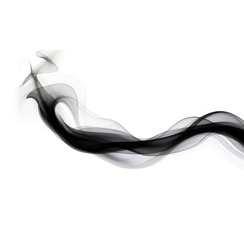 Abstract smoke of dolphine black white white background.