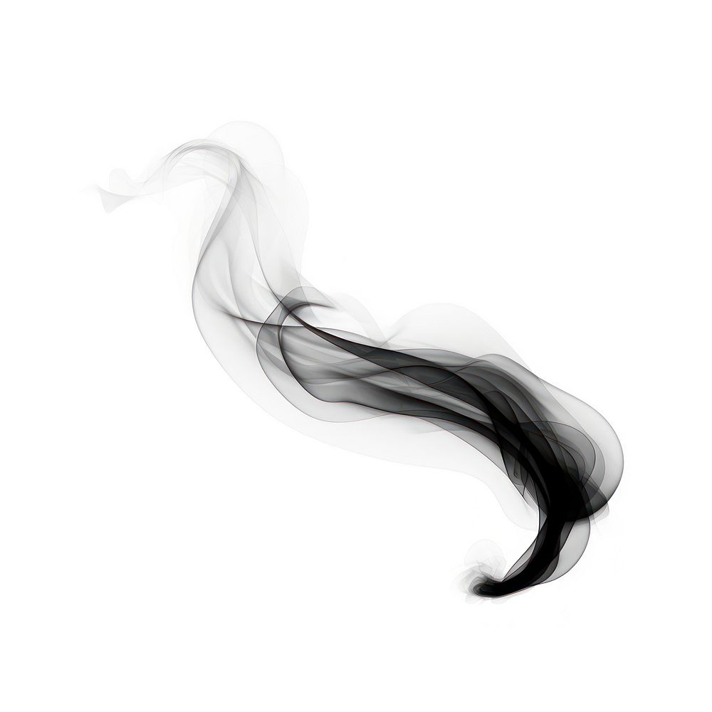 Abstract smoke of dorr black white white background.