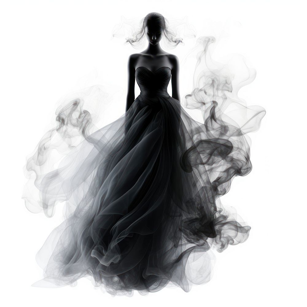 Abstract smoke of dress fashion wedding adult.