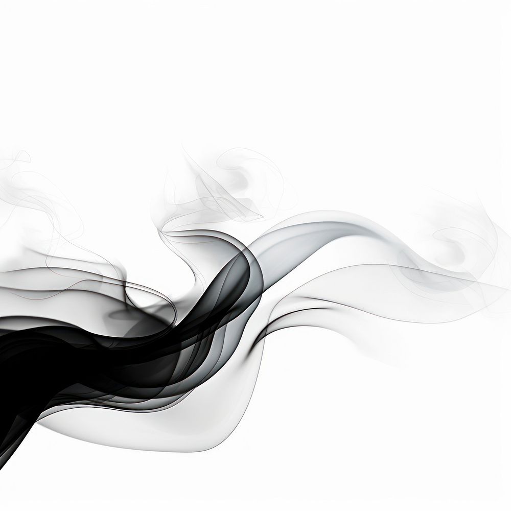 Abstract smoke of ear backgrounds black white.