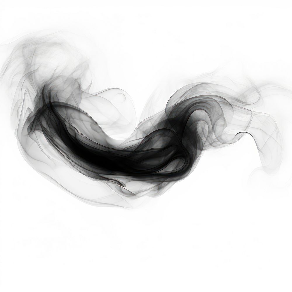 Abstract smoke of eye black white white background.