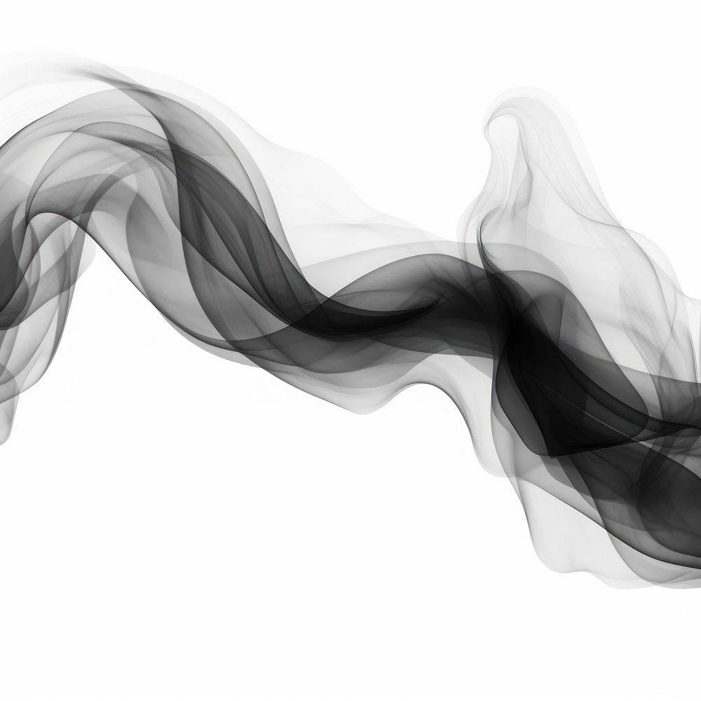 Abstract smoke of fabirc backgrounds shape black.