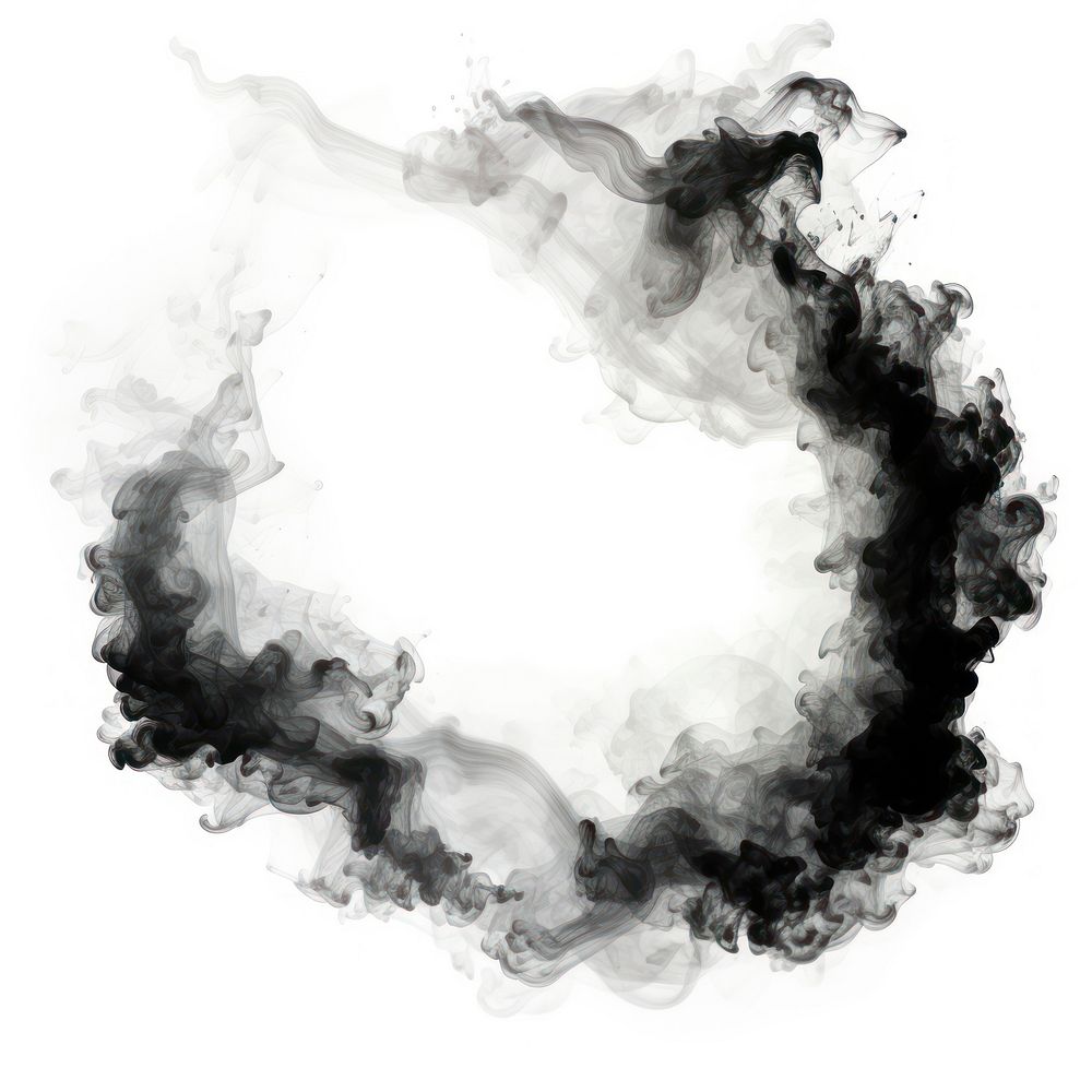 Abstract smoke of firework backgrounds shape black.