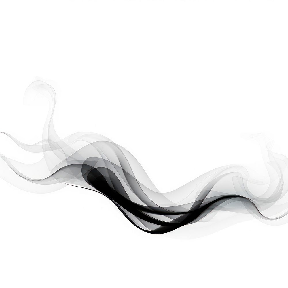 Abstract smoke of fish backgrounds white black.