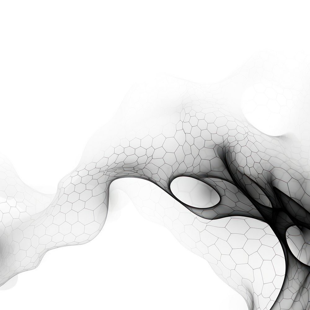 Abstract smoke of honeycomb backgrounds pattern drawing.