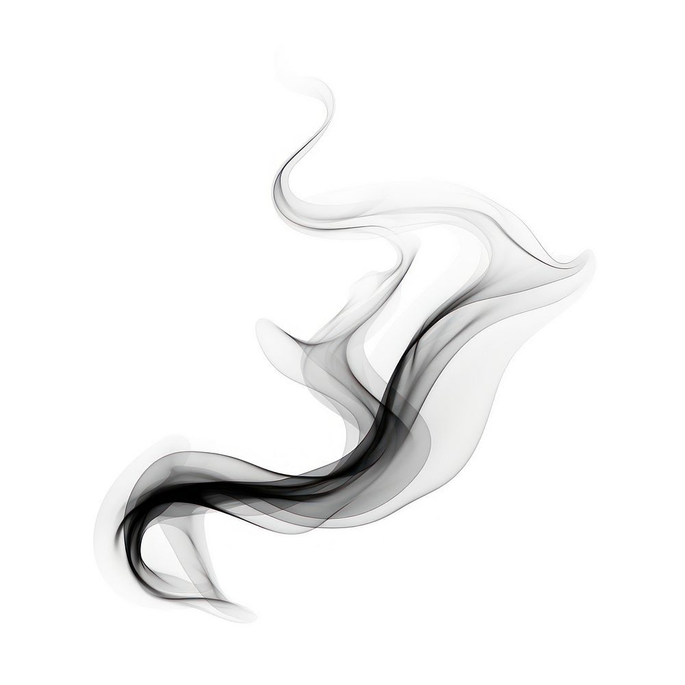 Smoke abstract shape white.