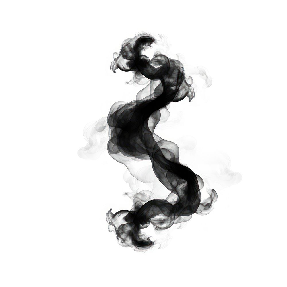 Abstract smoke of infinity black white adult.