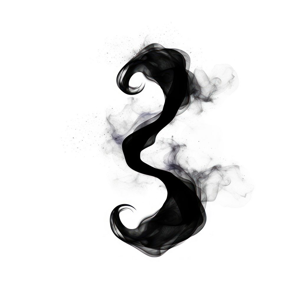 Abstract smoke of infinity black white background creativity.