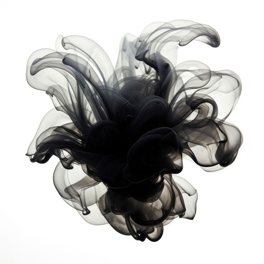 Abstract smoke of jelly black white background creativity.