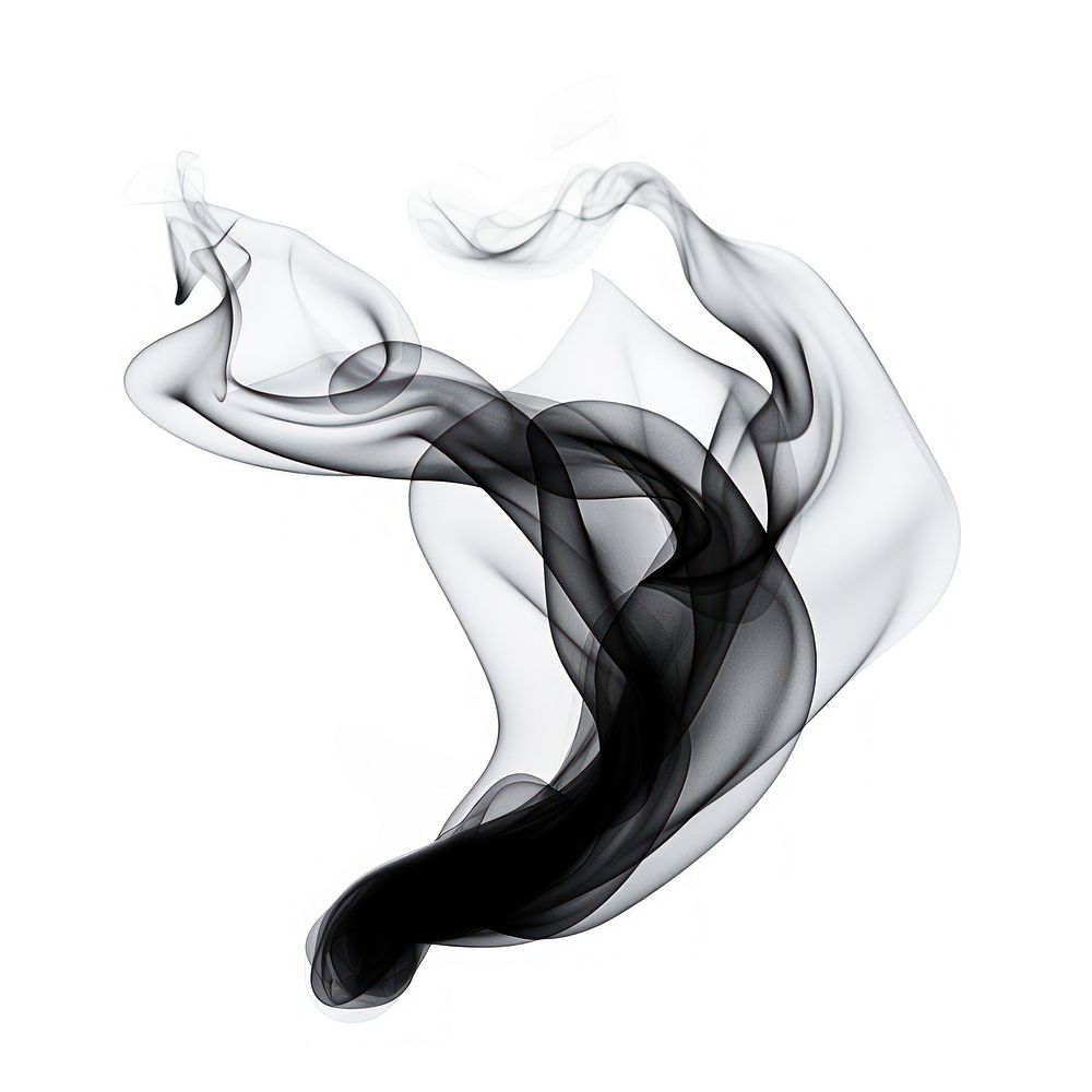 Abstract smoke of lotus black white white background.
