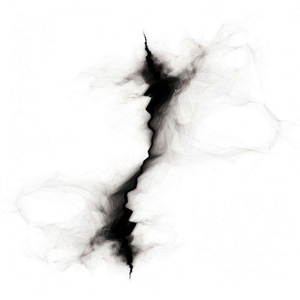 Abstract smoke of lightning white black white background.