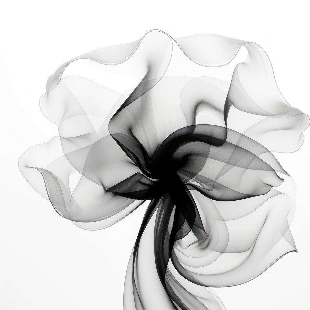 Abstract smoke of magnolia flower shape white.