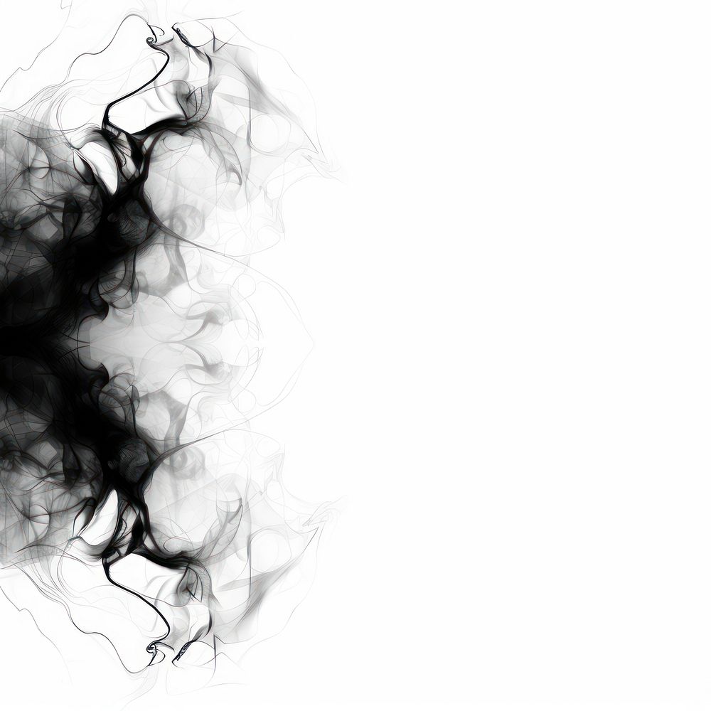 Abstract smoke of spider backgrounds black white.