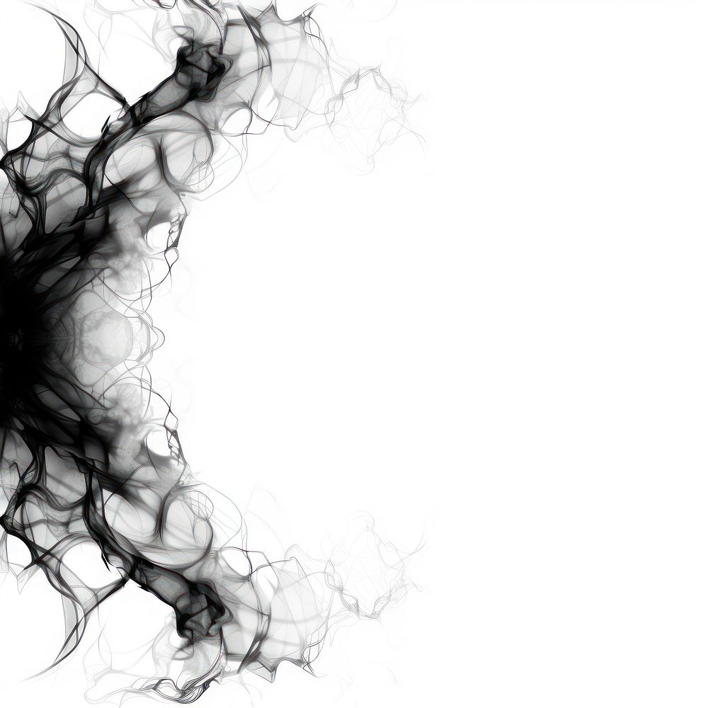Abstract smoke of spider backgrounds shape black.