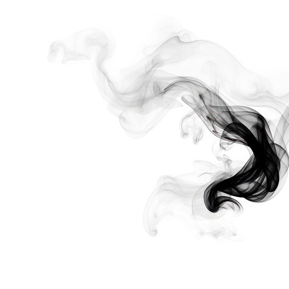 Abstract smoke of spiral backgrounds white black.