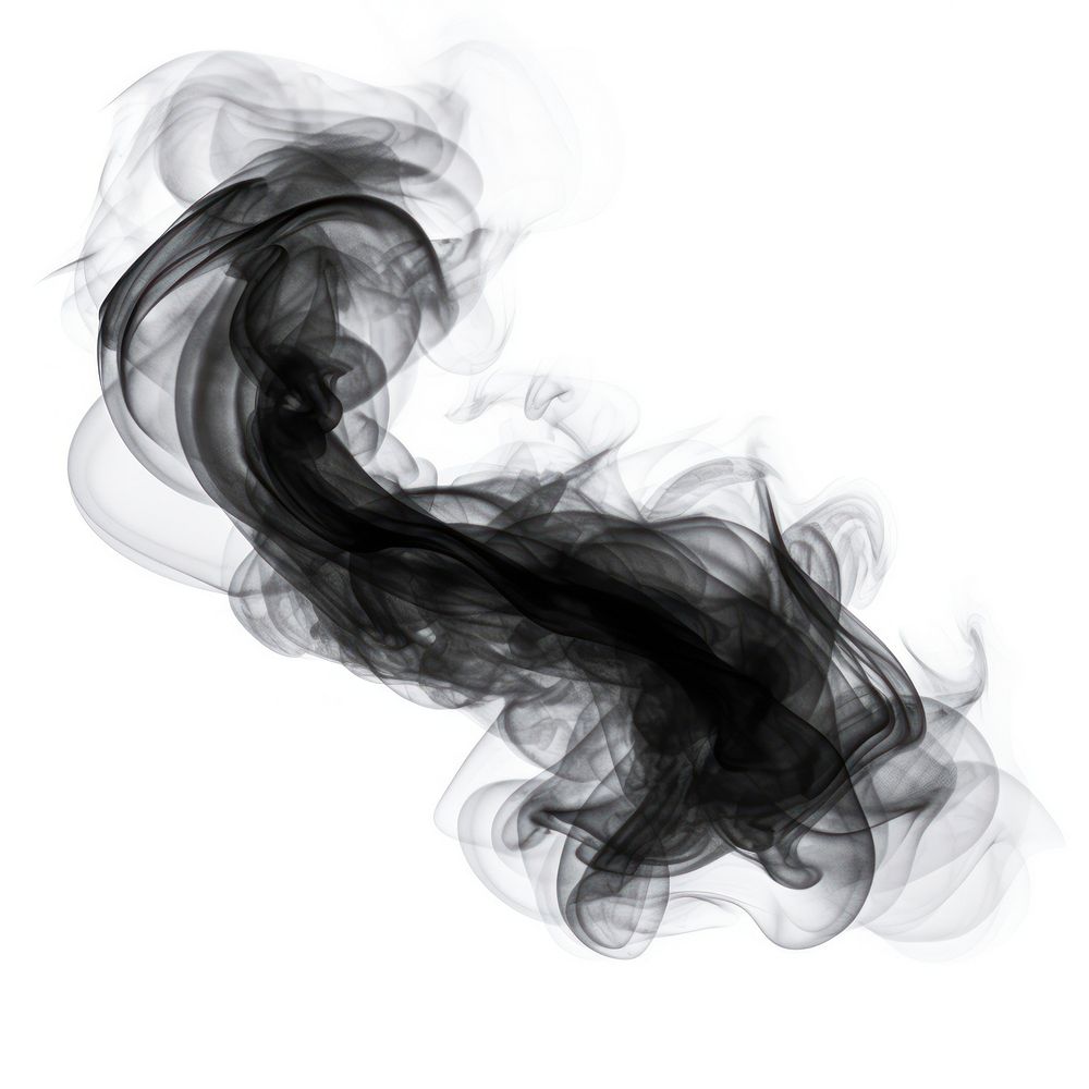 Abstract smoke of spiral black white background creativity.